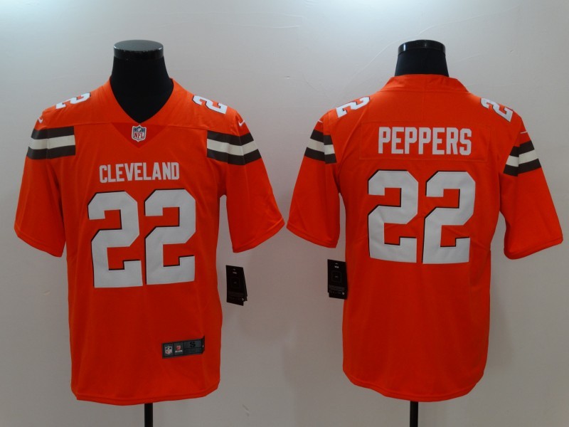 Men’s Cleveland Browns Jabrill Peppers #22 Orange Jersey