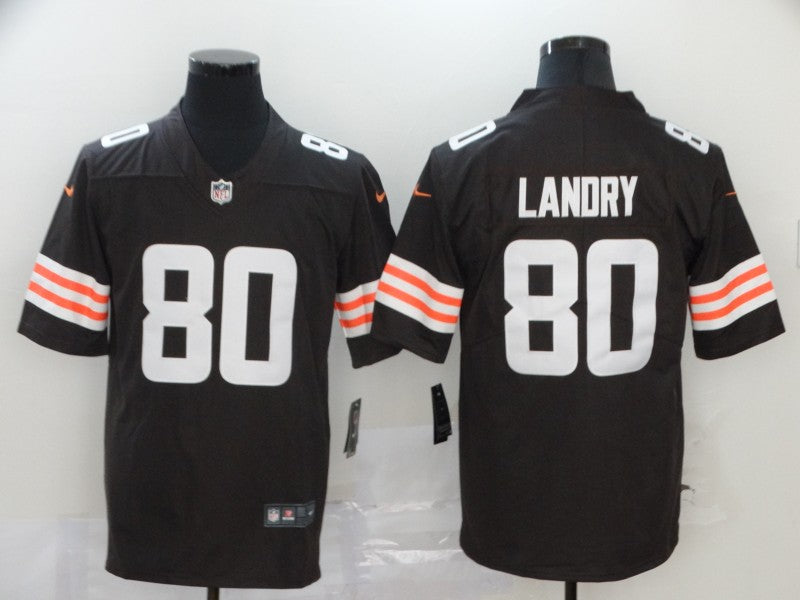 Men’s Cleveland Browns Jarvis Landry #80 Brown Jersey