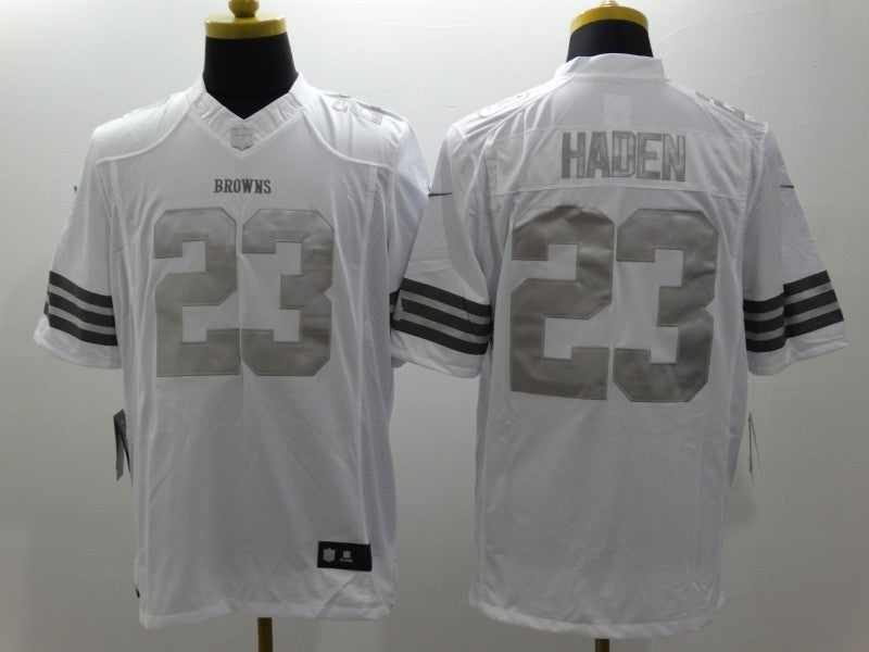 Men’s Cleveland Browns Joe Haden #23 White Jersey