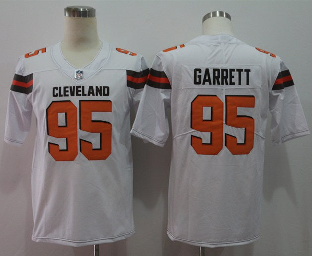 Men’s Cleveland Browns Myles Garrett #95 White Jersey
