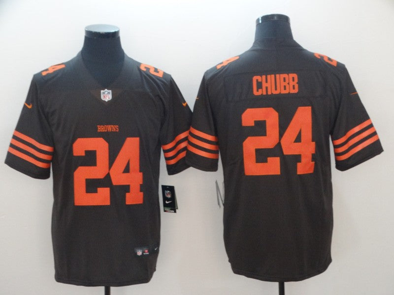 Men’s Cleveland Browns Nick Chubb #24 Brown Jersey