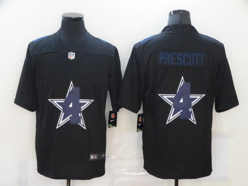 Men’s Dallas Cowboys #4 Dak Prescott Black Alternate Jersey