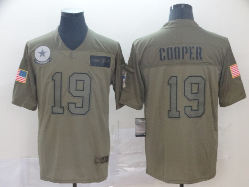 Men’s Dallas Cowboys Amari Cooper #19 Brown Jersey
