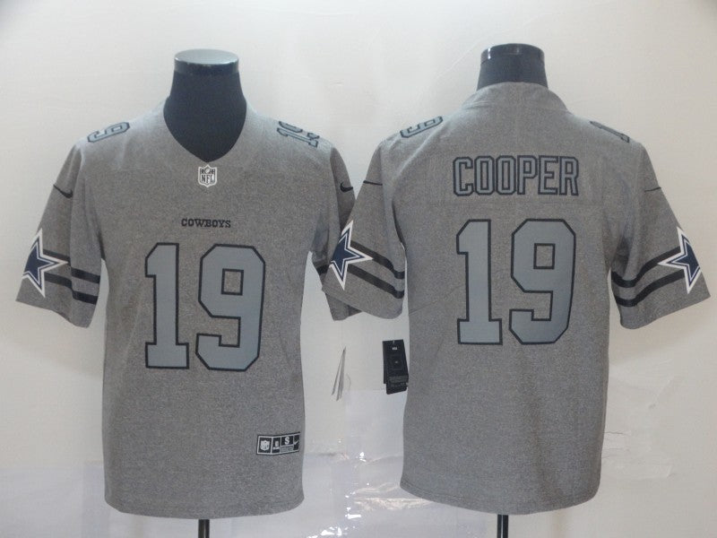 Men’s Dallas Cowboys Amari Cooper #19 Gray Jersey