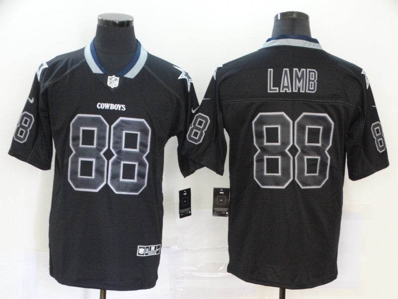 Men’s Dallas Cowboys CeeDee Lamb #88 Black Authentic Jersey