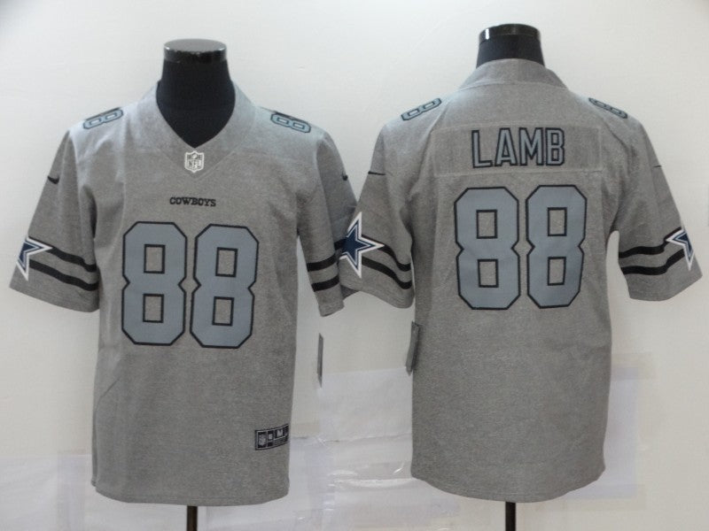 Men’s Dallas Cowboys CeeDee Lamb #88 Gray Jersey