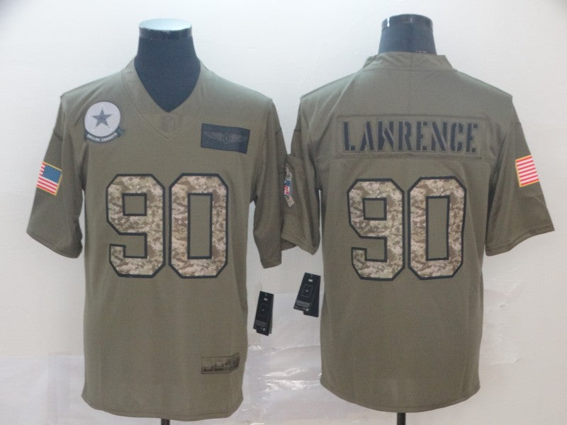Men’s Dallas Cowboys DeMarcus Lawrence #90 Brown Jersey