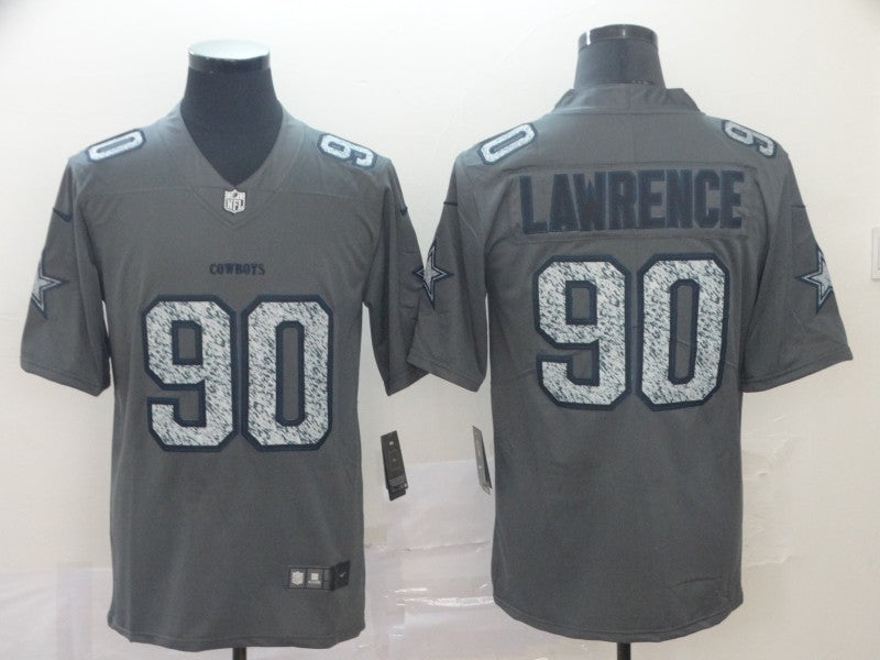 Men’s Dallas Cowboys DeMarcus Lawrence #90 Gray Jersey