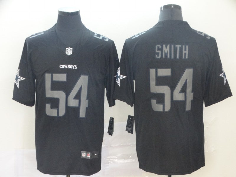 Men’s Dallas Cowboys Jaylon Smith #54 Black Jersey