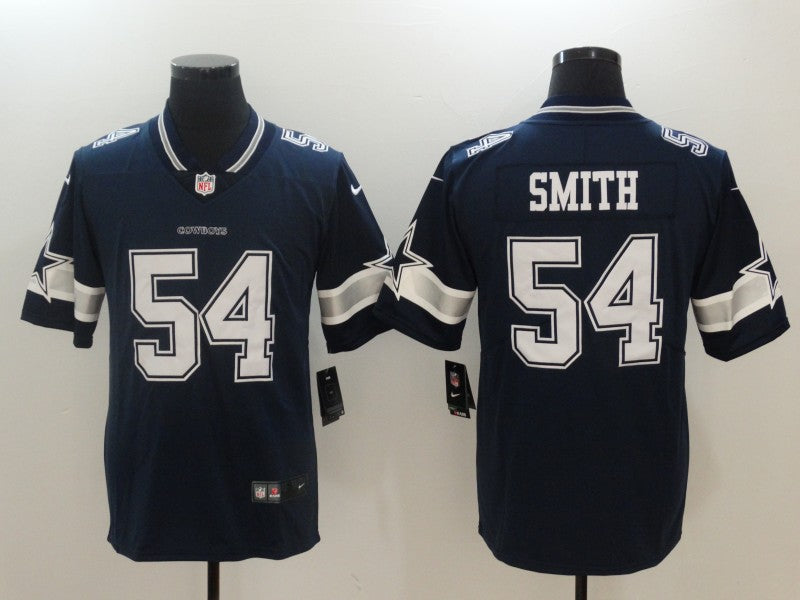 Men’s Dallas Cowboys Jaylon Smith #54 Navy Jersey