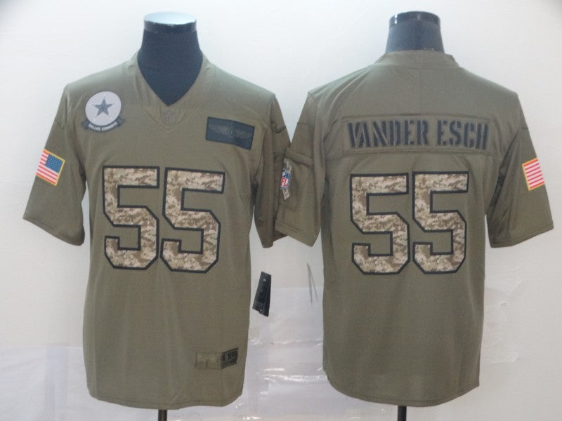 Men’s Dallas Cowboys Leighton Vander Esch #55 Brown Jersey