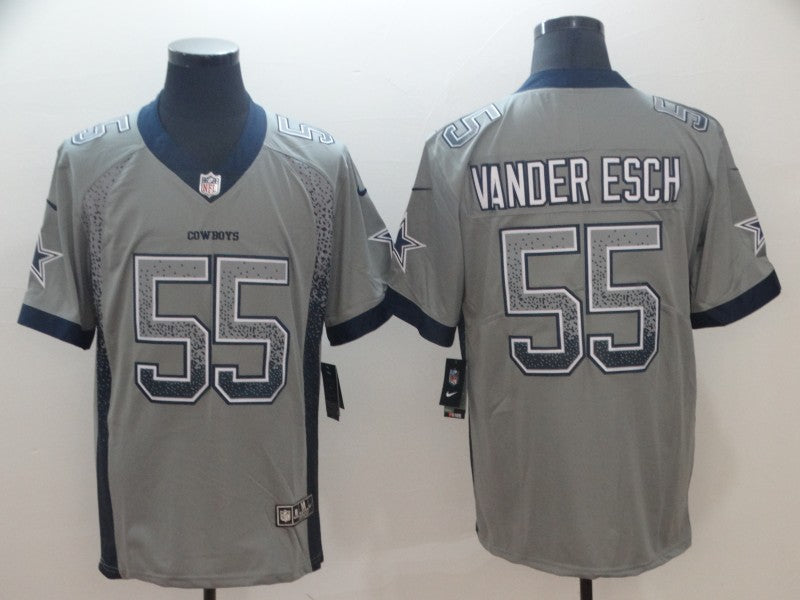 Men’s Dallas Cowboys Leighton Vander Esch #55 Gray Jersey