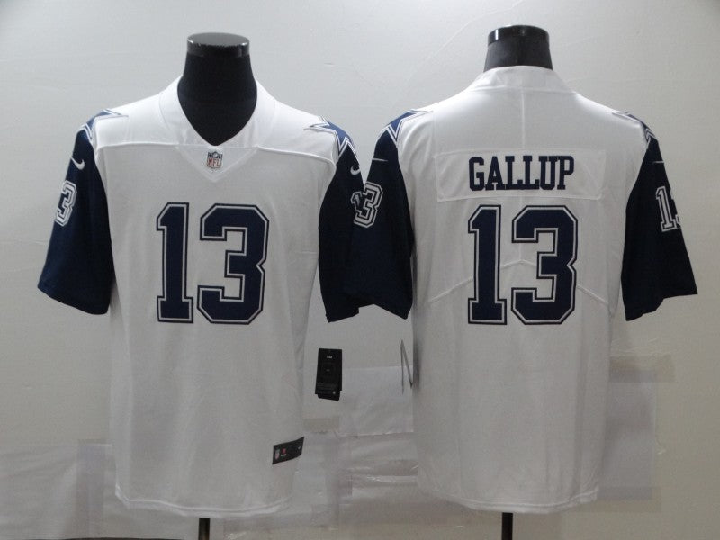 Men’s Dallas Cowboys Michael Gallup #13 White Jersey