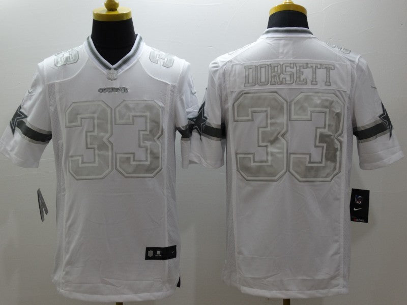 Men’s Dallas Cowboys Tony Dorsett #33 White Jersey