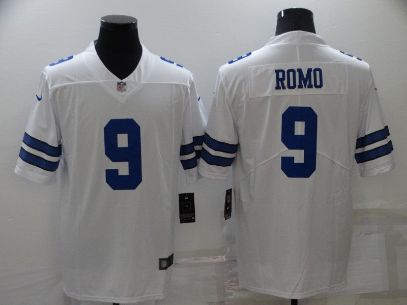 Men’s Dallas Cowboys Tony Romo #9 White Jersey