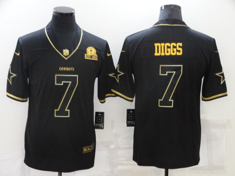 Men’s Dallas Cowboys Trevon Diggs #7 Black Jersey