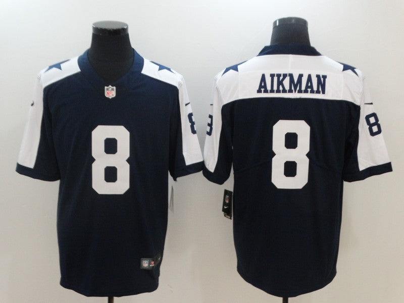 Men’s Dallas Cowboys Troy Aikman #8 Navy Jersey