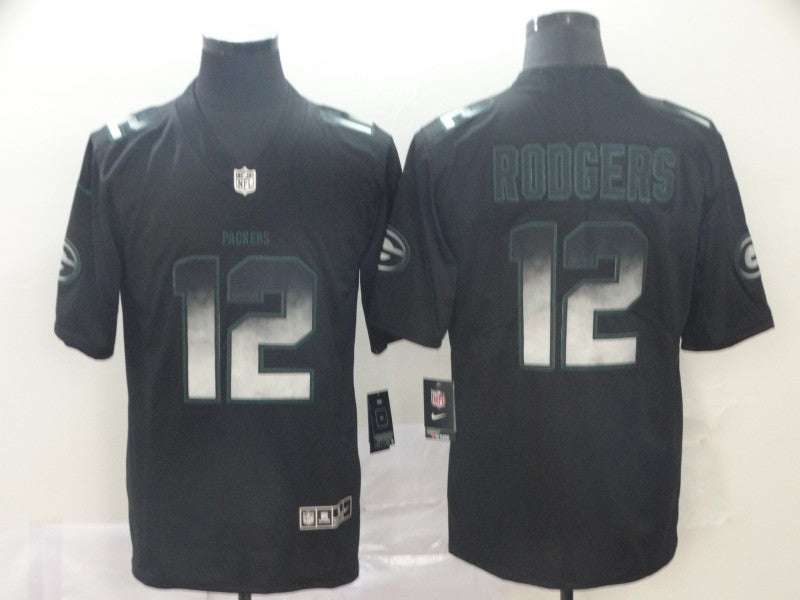 Men’s Green Bay Packers Aaron Rodgers #12 Black Team Jersey
