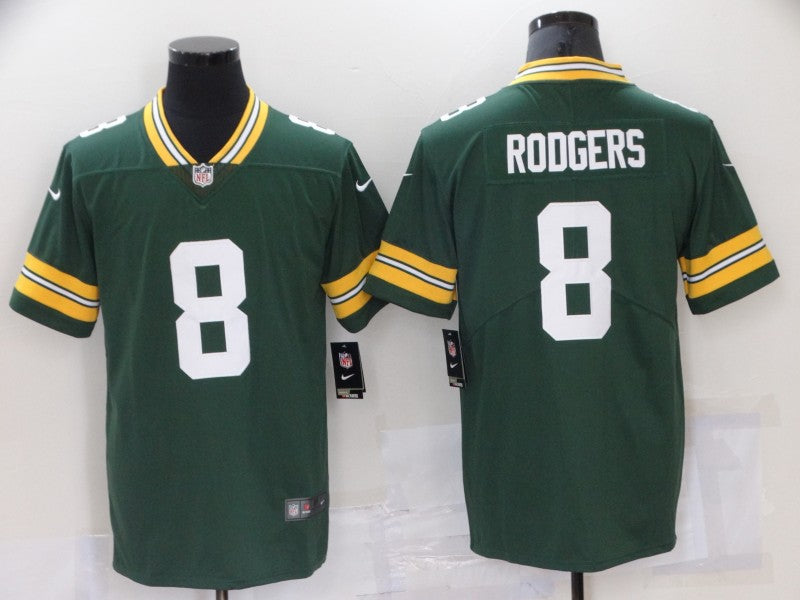 Men’s Green Bay Packers Aaron Rodgers #8 Green Jersey