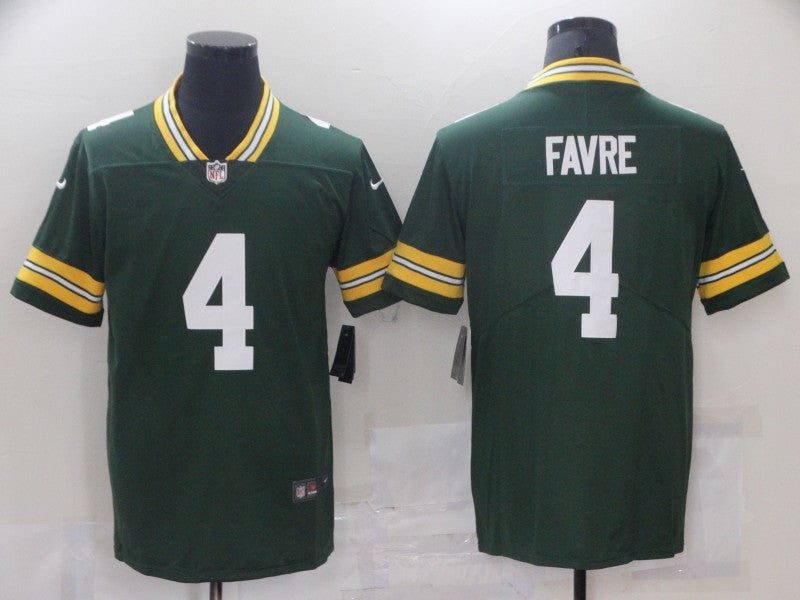 Men’s Green Bay Packers Brett Favre #4 Green Jersey
