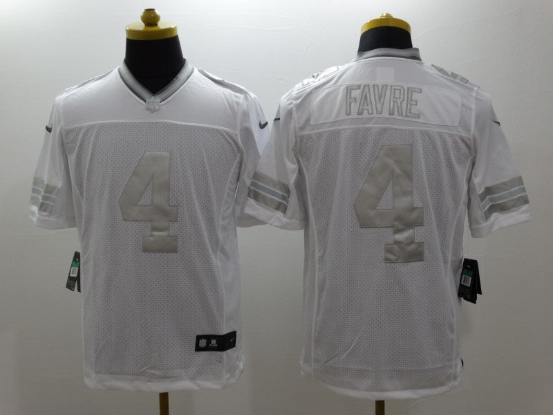 Men’s Green Bay Packers Brett Favre #4 White Jersey