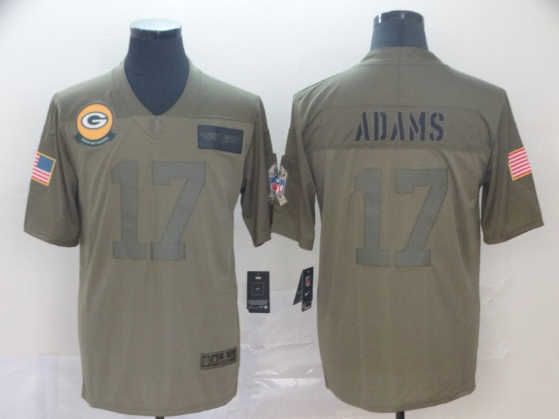 Men’s Green Bay Packers Davante Adams #17 Brown Jersey