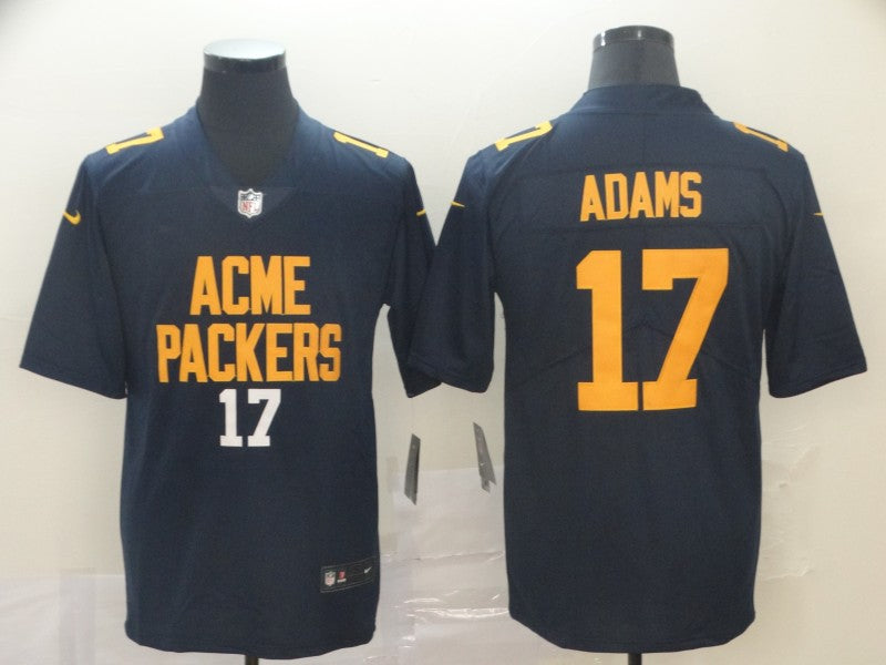 Men’s Green Bay Packers Davante Adams #17 Navy City Edition Jersey