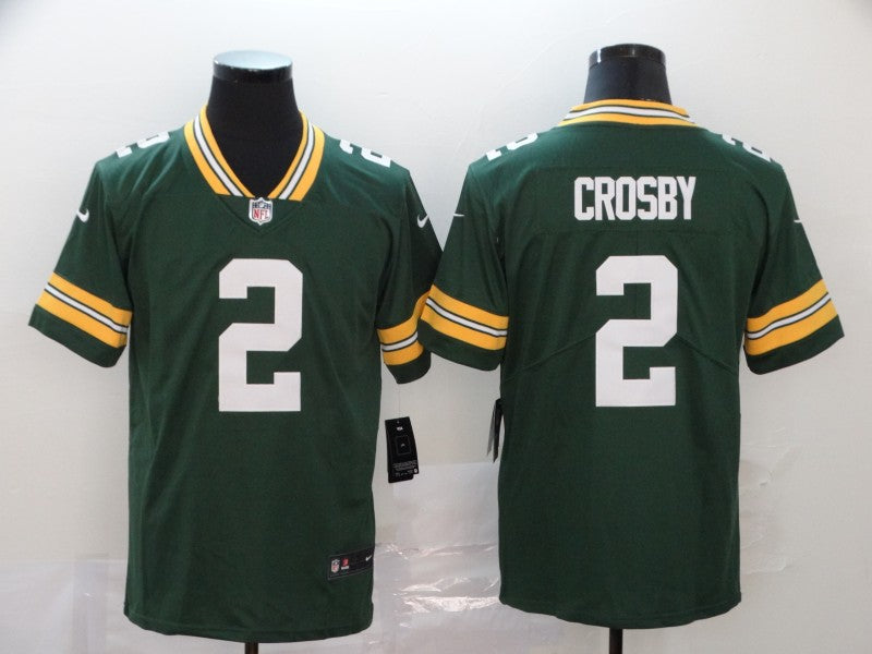 Men’s Green Bay Packers Mason Crosby #2 Green Jersey