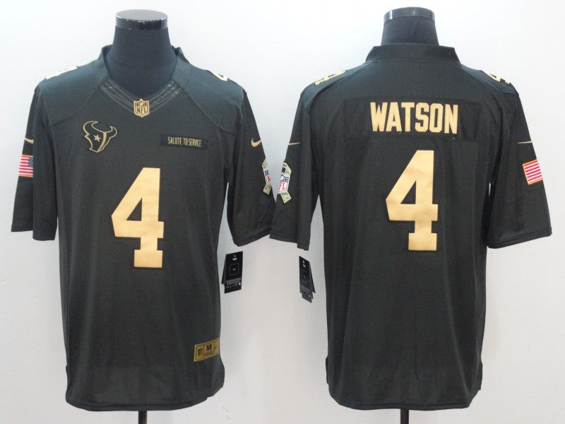 Men’s Houston Texans #4 Deshaun Watson Black Team Jersey