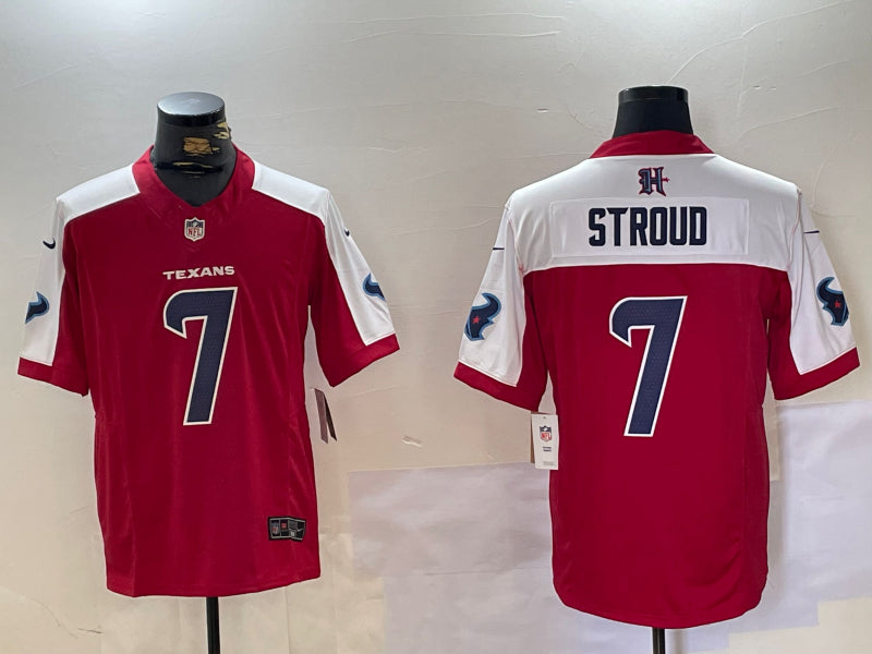 Men’s Houston Texans C.J. Stroud #7 Red Jersey