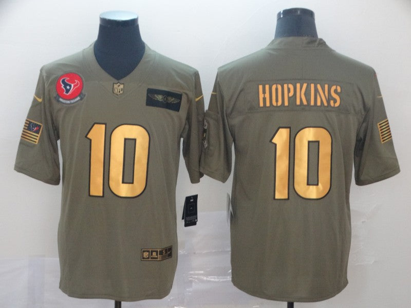 Men’s Houston Texans DeAndre Hopkins #10 Brown Jersey