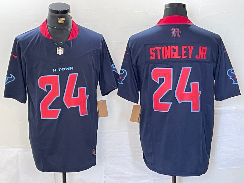 Men’s Houston Texans Derek Stingley Jr. #24 Navy 2nd Alternate Jersey