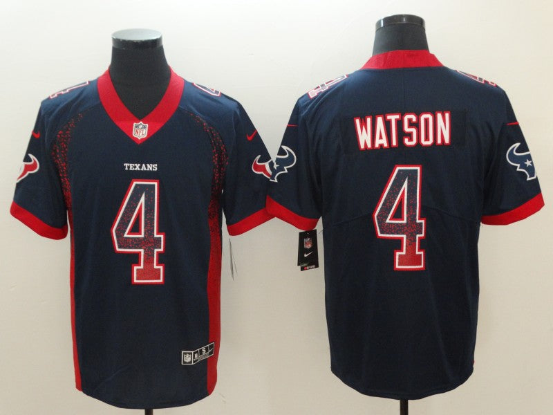 Men’s Houston Texans Deshaun Watson #4 Navy Jersey