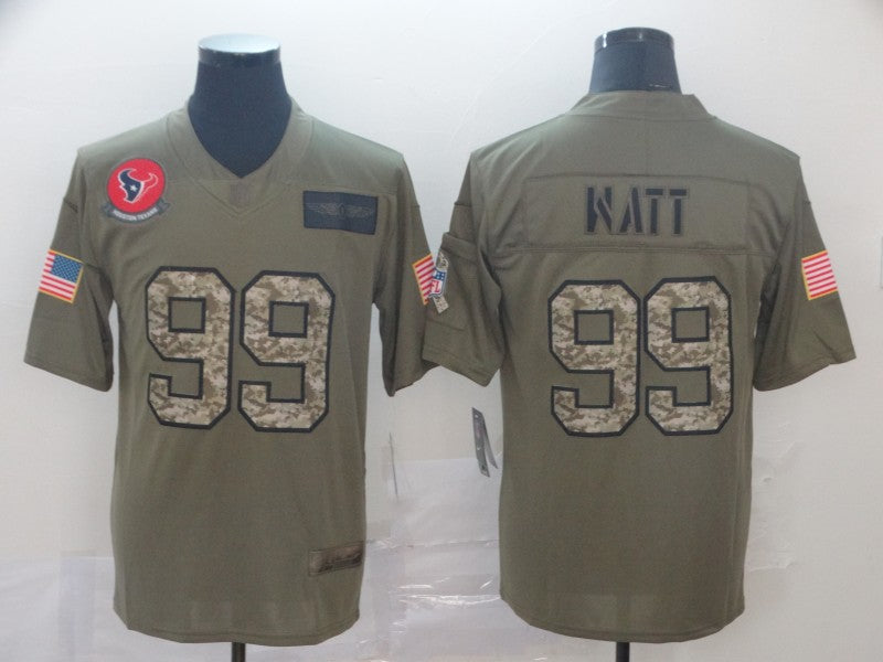 Men’s Houston Texans J.J. Watt #99 Brown Jersey