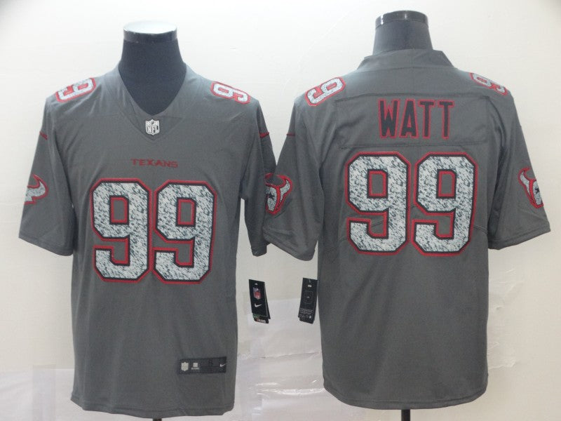 Men’s Houston Texans J.J. Watt #99 Gray Jersey