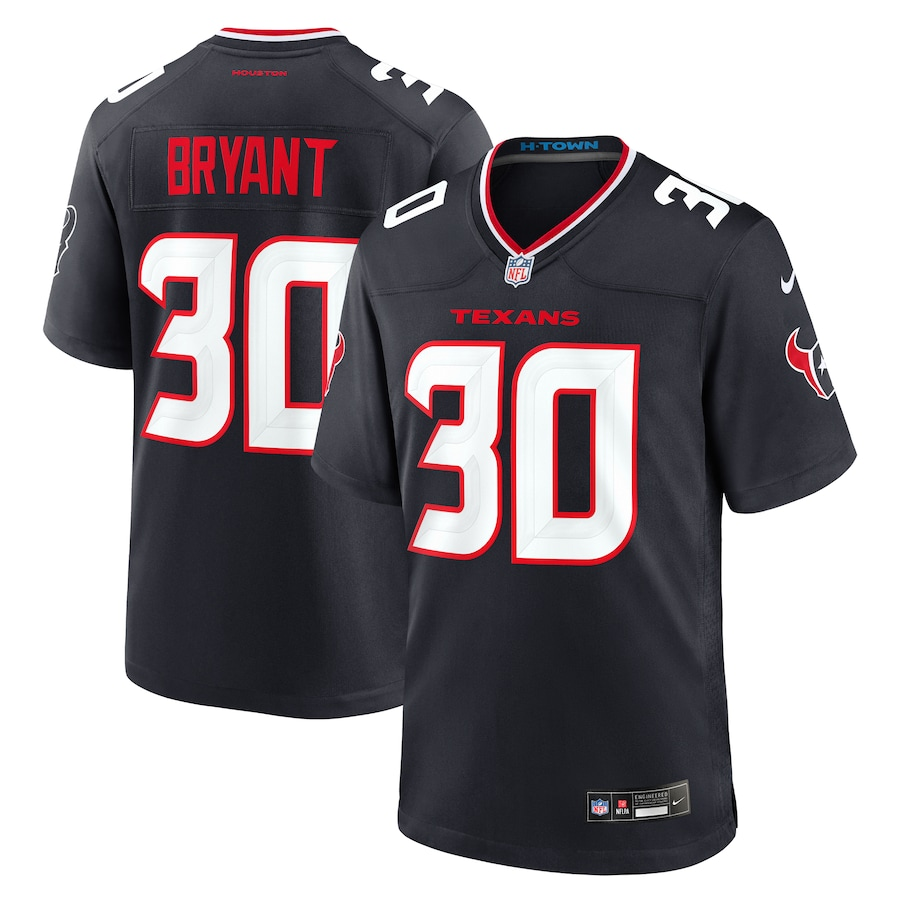 Men’s Houston Texans Myles Bryant #30 Navy Team Jersey