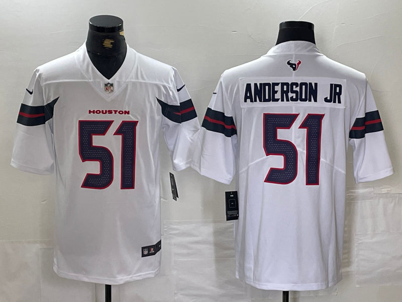 Men’s Houston Texans Will Anderson Jr. #51 White Jersey