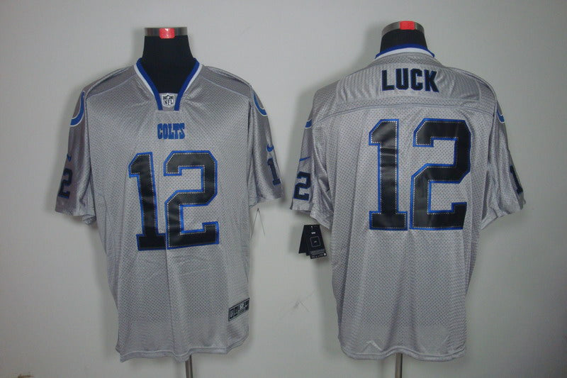 Men’s Indianapolis Colts Andrew Luck #12 Gray Jersey