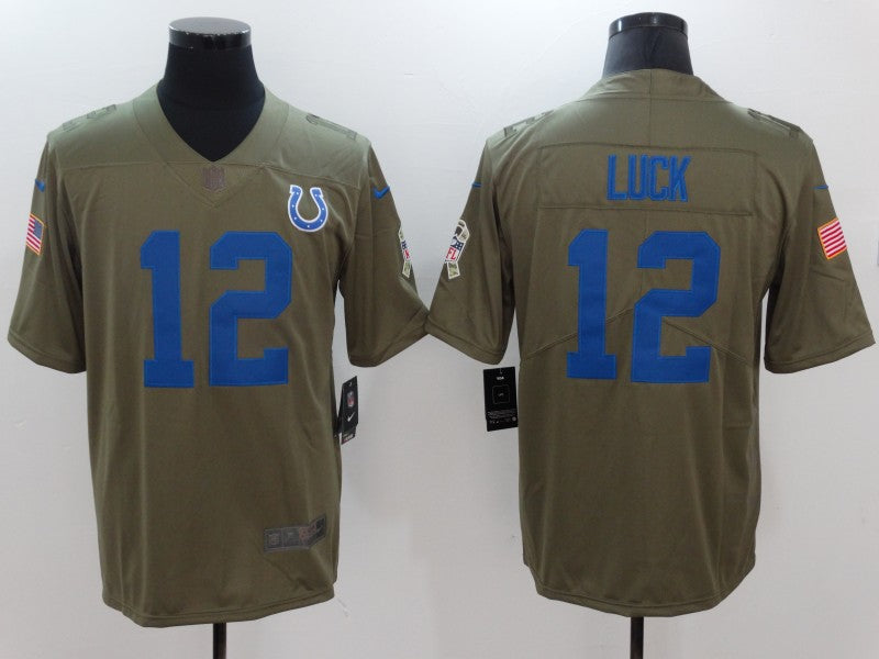 Men’s Indianapolis Colts Andrew Luck Brown Jersey