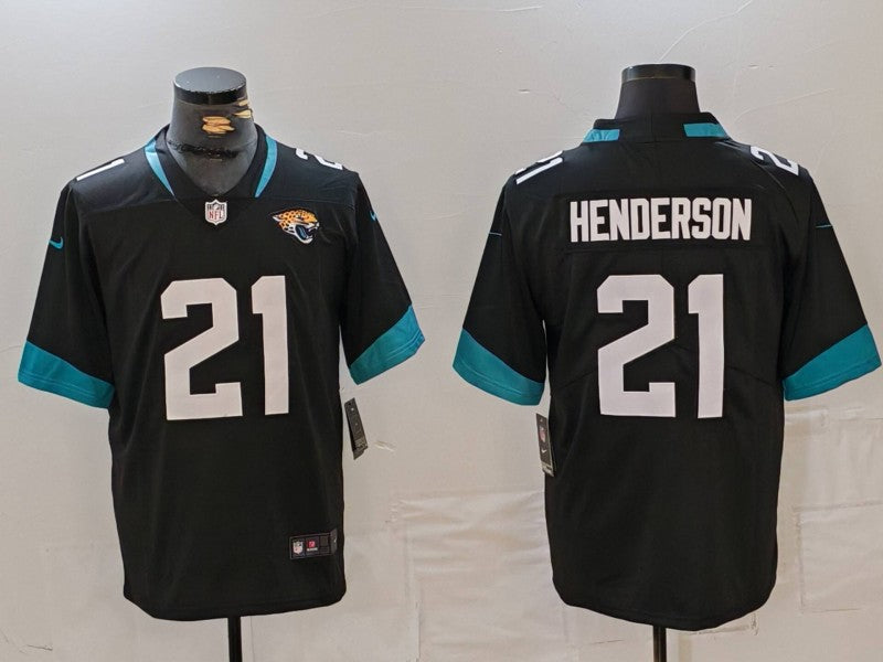 Men’s Jacksonville Jaguars CJ Henderson #21 Black Jersey
