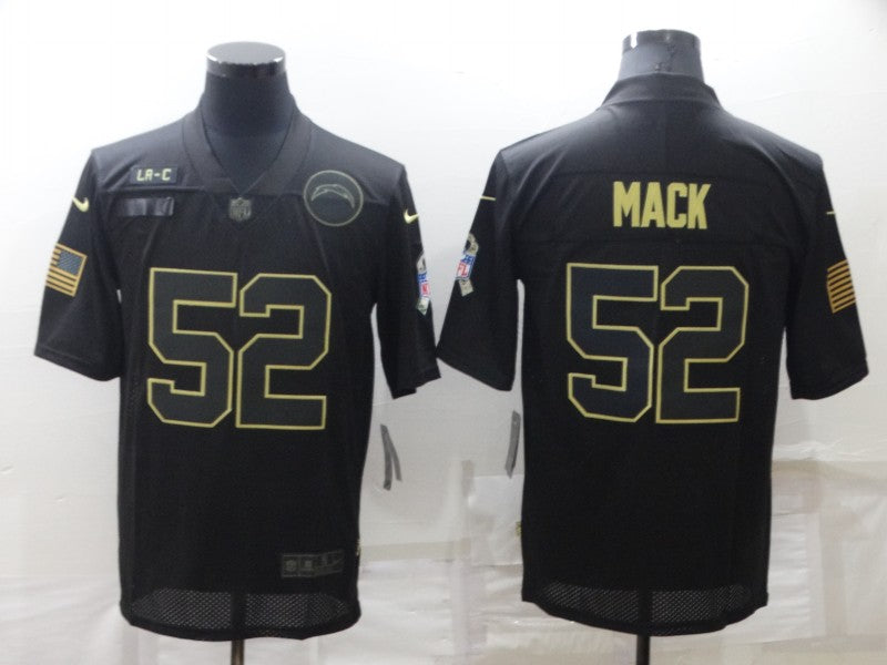Men’s Los Angeles Chargers Khalil Mack #52 Black Jersey