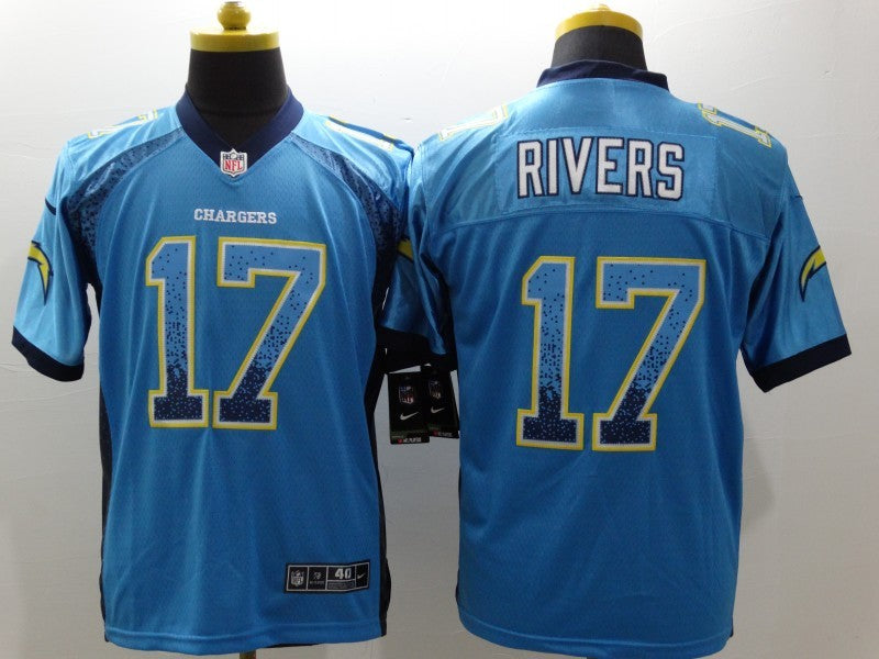 Men’s Los Angeles Chargers Philip Rivers #17 Blue Jersey