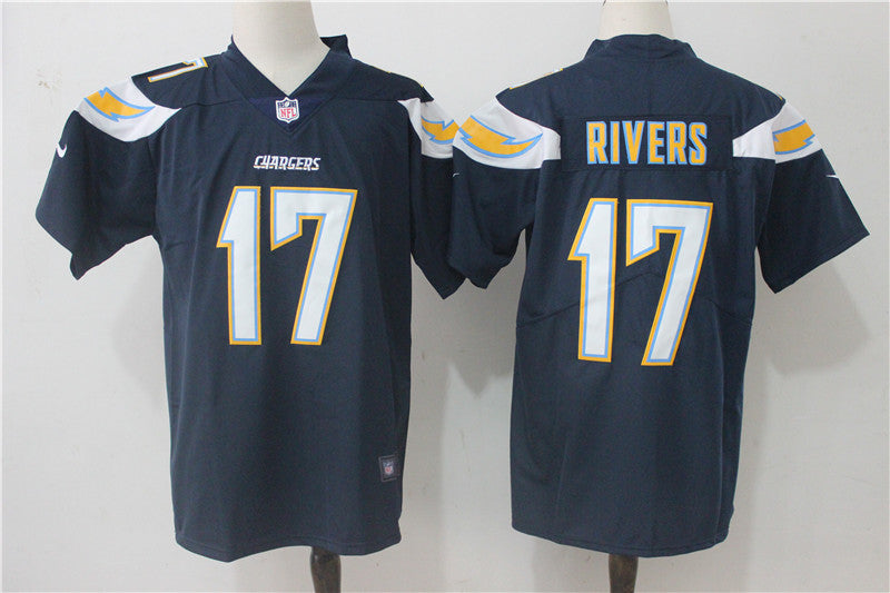 Men’s Los Angeles Chargers Philip Rivers #17 Navy Jersey