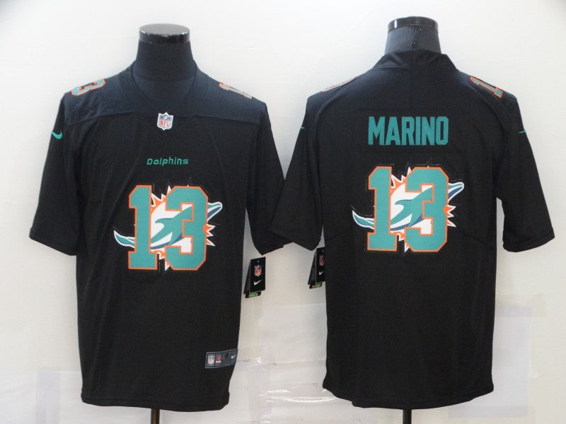 Men’s Miami Dolphins #13 Dan Marino Black Alternate Jersey