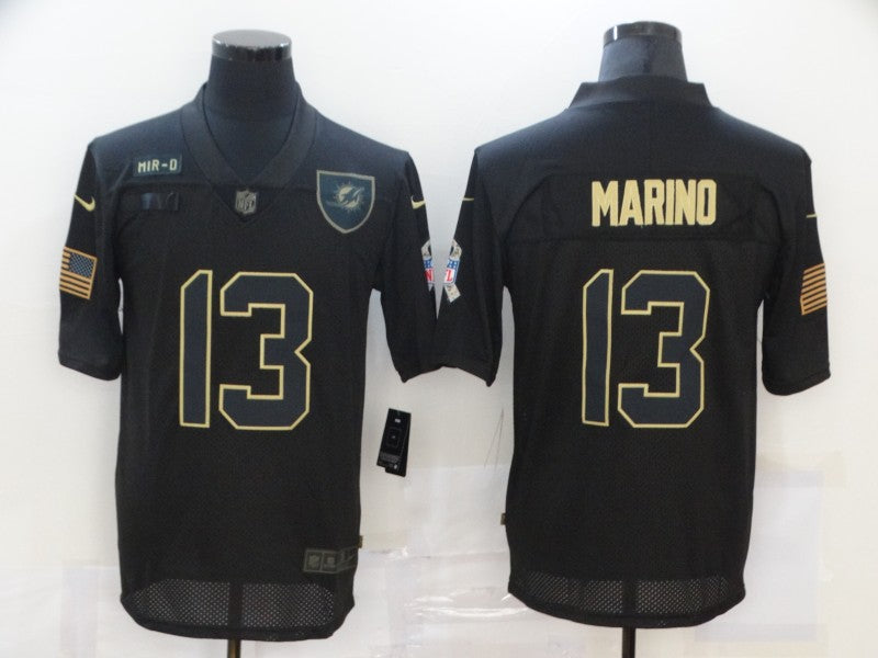 Men’s Miami Dolphins #13 Dan Marino Black Jersey