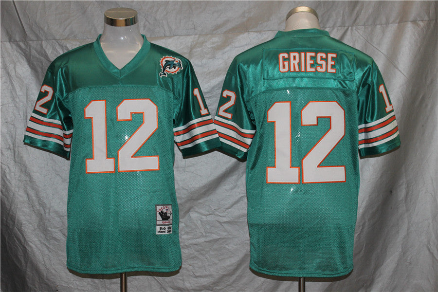 Men’s Miami Dolphins Bob Griese Mitchell & Ness Aqua Legacy Jersey