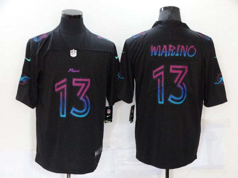 Men’s Miami Dolphins Dan Marino #13 Black City Edition Jersey