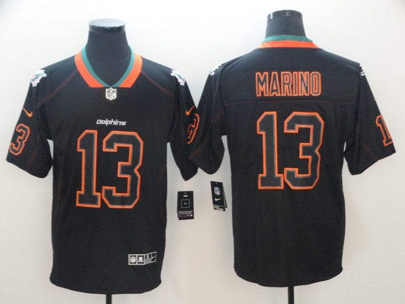 Men’s Miami Dolphins Dan Marino #13 Black Team Jersey