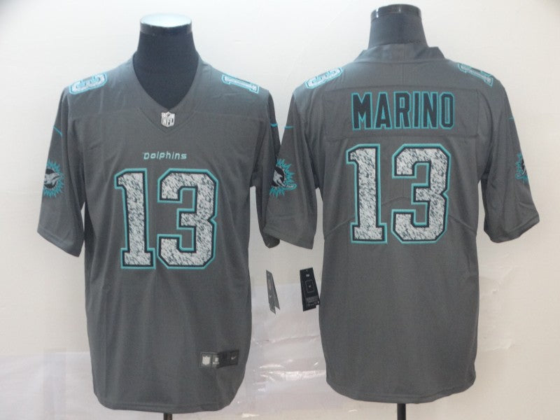 Men’s Miami Dolphins Dan Marino #13 Gray Jersey