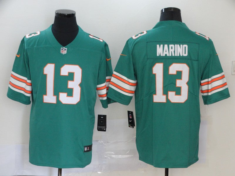 Men’s Miami Dolphins Dan Marino #13 Green Jersey
